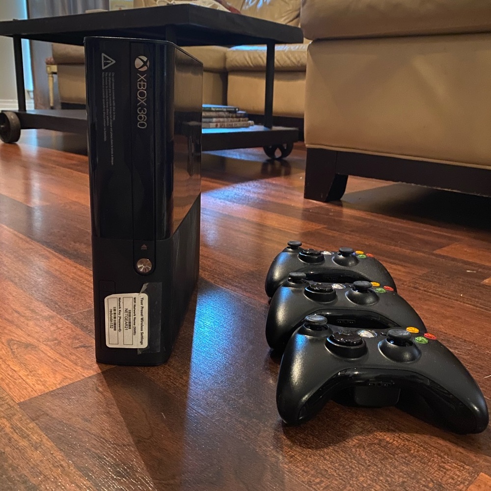 Xbox 360 with 3 controllers. Open to offers!